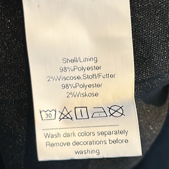 Hanna Nikole Chiffon Black Ruffle Sleeve A-Line Empire Waist Midi Dress Size 18W - Picture 9 of 16